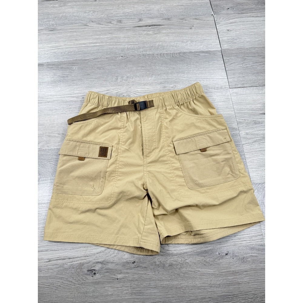 Topo Designs Shorts Mens M Khaki Beige Retro River Shorts 6" Cargo Pocket